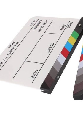 Director Video Scene Clapperboard Clapper Board Acrylic Dry