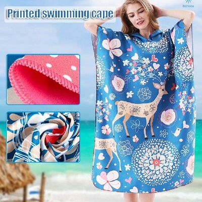 Microfiber Quick Dry Wetsuit Diving Suit Changing Robe