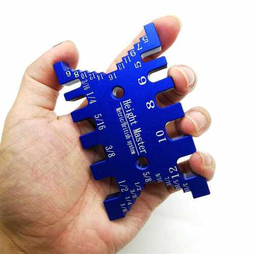 Aluminum Dovetail Jig Tenon Caliper Metric and Imperial Scal