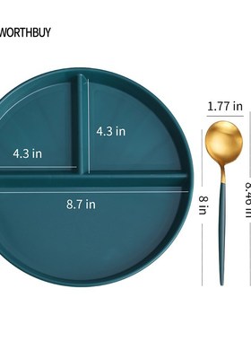 Compartment Plate For Food Round Plastic Dinner Plates Dinne