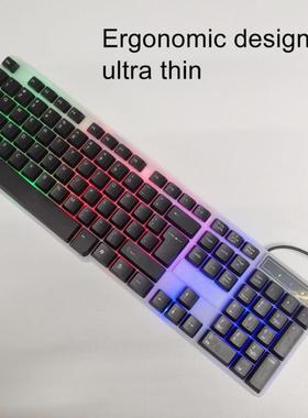 104 Keys Backlight Semi-mechanical Spanish Language USB Wire