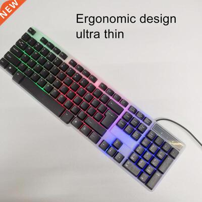 104 Keys Backlight Semi-mechanical Spanish Language USB Wire