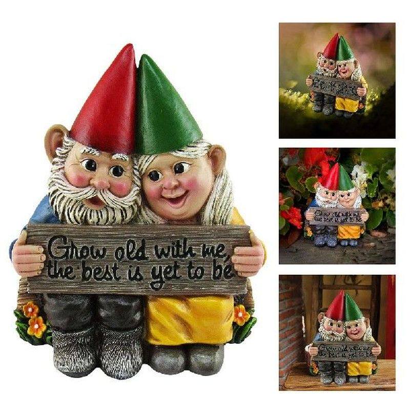 Garden Dwarf Couple Doll Pendant Resin Garden Statue Craft图片
