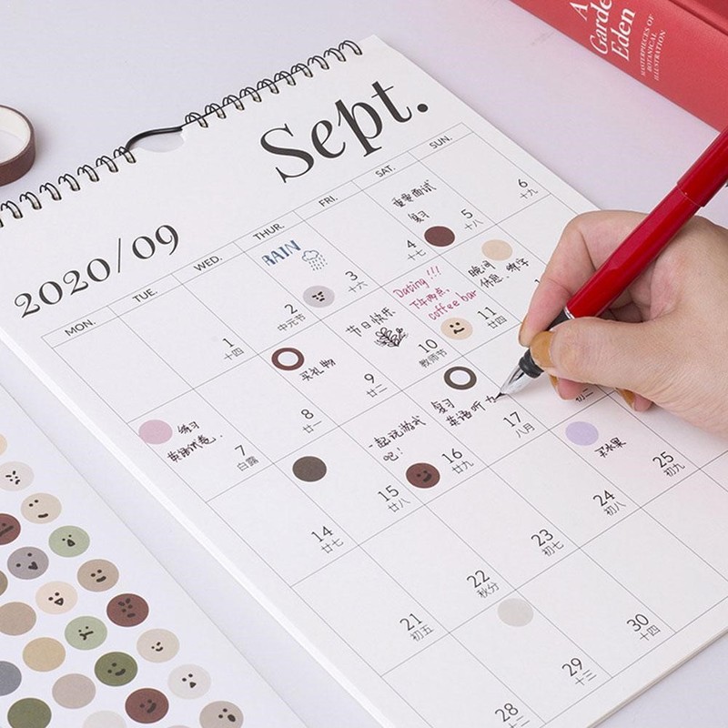 2021 Simple Wall Calendar Weekly Monthly Planner Agenda Cale