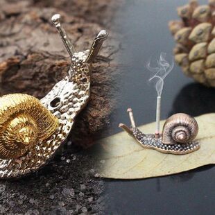 Creative Metal Incense Holder Alloy Snails Incense Base