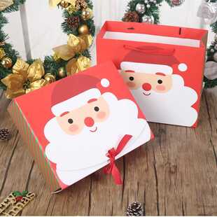 10pcs Christmas Cookies Gift Packing Paper Box For Birthday