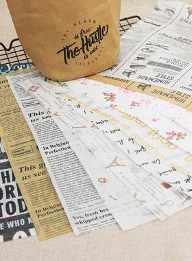 50 Pcs/Lot Wax Paper Food Grade Food Fat Paper Wrapper Wrapp