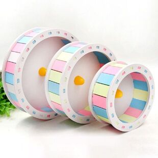 Toy Exercise Hamster Mute Flying Saucer Wheels Golden Bear