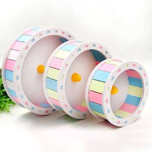 Toy Exercise Hamster Mute Flying Saucer Wheels Golden Bear