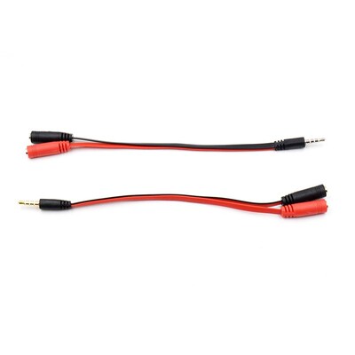 AUX 1 Male To 2 Female Spliter Wire 3.5 Mm Jack Audio Split