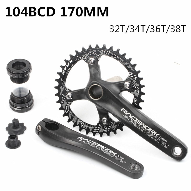 bicycle crank chainwheel 104BCD MTB Bike Crankset Aluminum