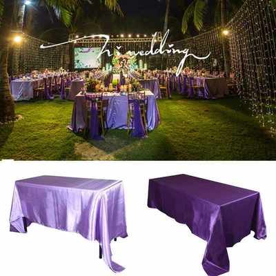 145x320cm White/Black Tablecloths Table Cover Rectangular Sa