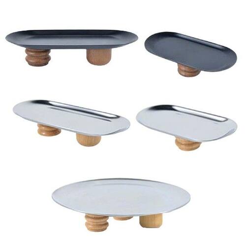 Creative Storage Tray Holder Stand Stainless Steel Jewelry