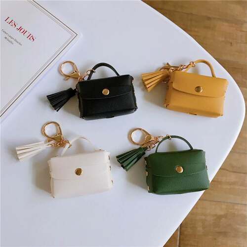 Luxury Tassel Leather Bag case For Airpods Pro Case Fashion