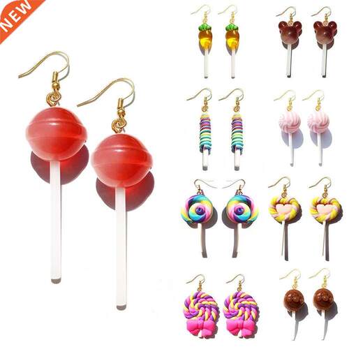 Earring For Women Resin Lollipop Drop Earrings Children Jewe