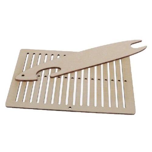 DIY Mini Tapestry Table Wooden Weaving Loom Elastic Bands
