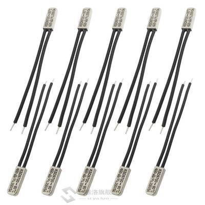 10 Pcs Bimetal Temperature Control Switch Thermostat 80C N.C