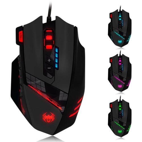 ZELOTES C12 Wired 12-Key Macro Programming Gaming Mouse Ergo