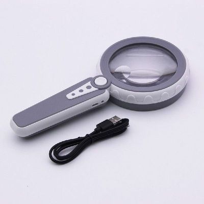Lighted Magnifying Glass Usb Charging 10X 12 Led Lights