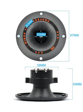 2Pcs 4Inch Audio Portable Speakers 50W Coil Tweeters Loudspe