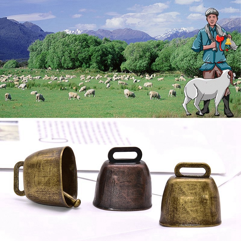 1pc Cow Horse Sheep Grazing Copper Bells Thickened Cattle