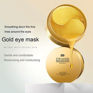 60pcs Collagen Anti Wrinkle Gel Sleep Eye Patches Gold/Seawe