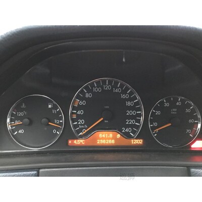 Chrome Styling Dashboard Gauge Ring Set for Mercedes Benz W2