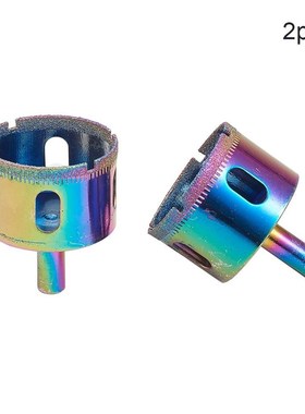 Utoolmart New 2Pcs Colorful 3mm-55mm Dia Marble Glass Diamon