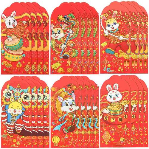 Red Packet Money Envelopes Rabbit Party Envelope Cartoon