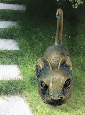 Jaguar Figurine Sculpture, Outdoor Realistic Vivid Garden