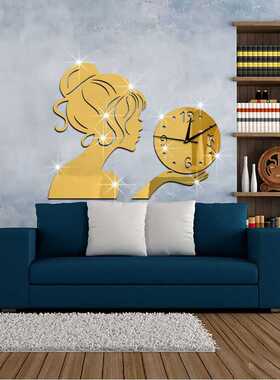 Wall-Clocks Mirror Home-Decoration Livingroom Acrylic Office