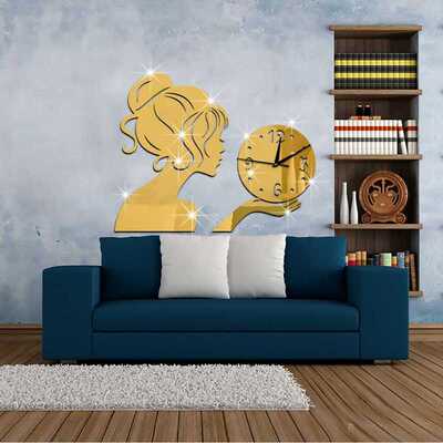 Wall-Clocks Mirror Home-Decoration Livingroom Acrylic Office