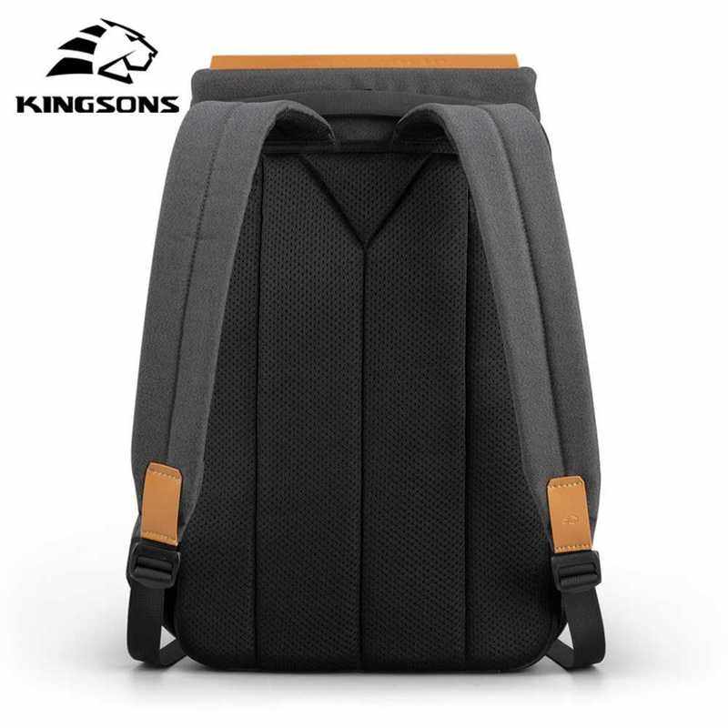 kingsons 2020 new anti theft men backpack 180 degree open u
