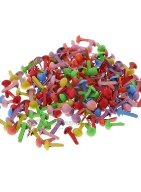 200pcs Mini Decorative Round Head Split Pins Metal Brads Pap