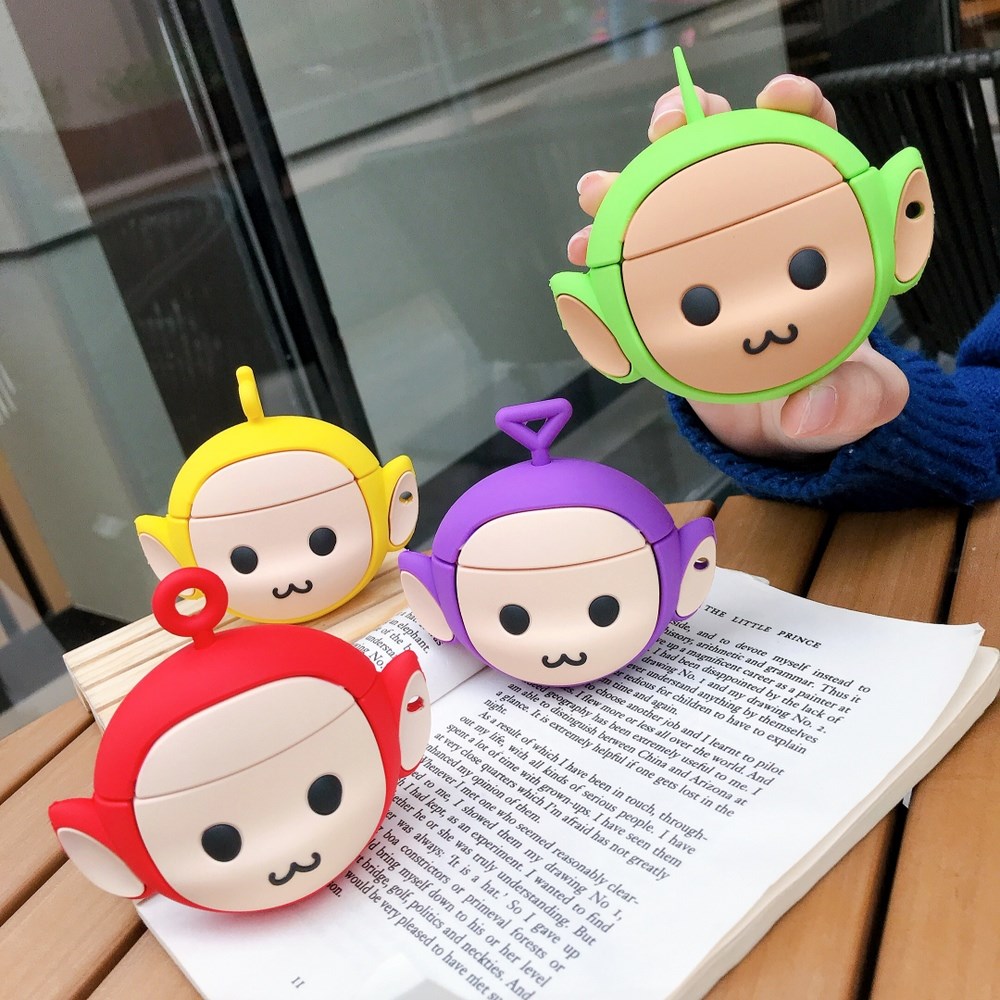 3D Cartoon Earphone Case for AirPods 2 Cute Teletubbies He