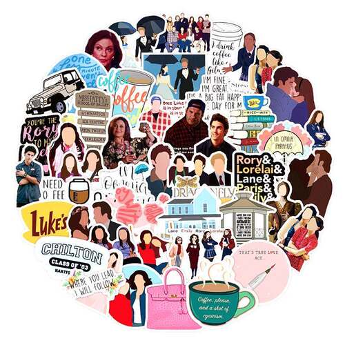 10/30/50pcs/pack Classic TV Show Gilmore Girls Graffiti Sti