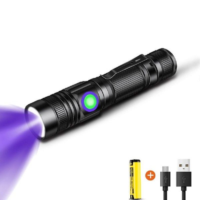 Aluminum Alloy 365nm LED UV Ultraviolet Inspection Torch