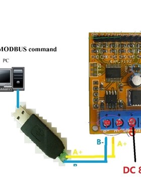 5V/10V 7Ch RS485 Analog Voltage Sampler ModBus RTU Board for