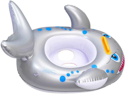 Shark Shaped Baby Pool Float Cartoon Inflatable FishSwimming