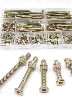 Promotion! Baby Bed Screws Bolts Kit,Hex Drive Socket Cap