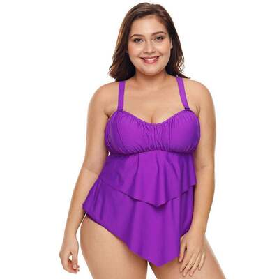 Swimwear Women Plus size big Swimsuit bikini Sexy Monokini游