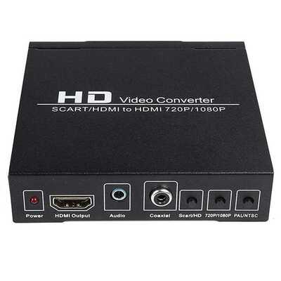 Top Deals PAL / NTSC SCART and HDMI to HDMI Video Converter