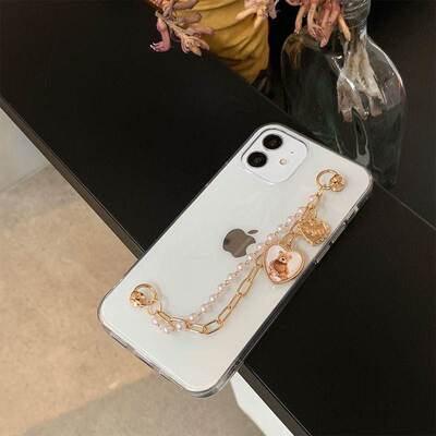 Allchw Bracelet Transparent Phone Cases for iphone 12 11 Pr