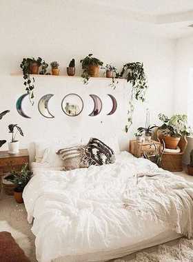 Mirrors Wall-Decoration Phase-Wall-Sticker Moonphase Decals