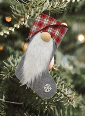 Crystal Beads 12 Inches Big Stockings Candy Gift Socks