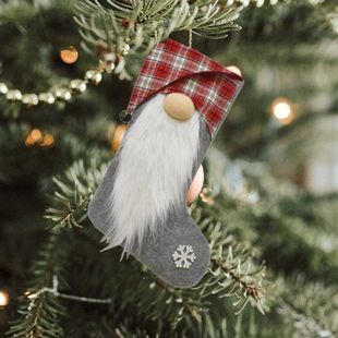 Crystal Beads 12 Inches Big Stockings Candy Gift Socks