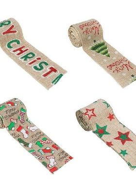K1MF Kain Goni Lebar Pita Kerajinan Selamat Natal Pita