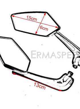 Universial 8mm 10mm Rearview Mirrors Motorcycle Black ABS Pl