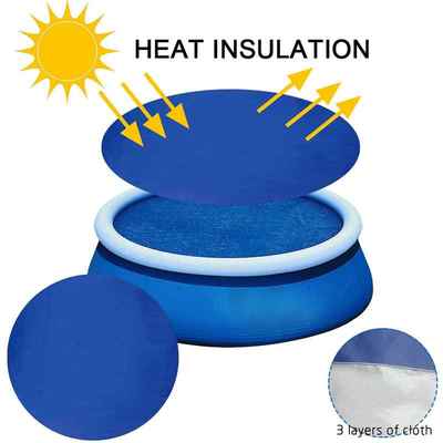 Round Pool Cover Protector Foot Above Ground Blue Protecti