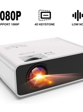 Mini Projector Portable Small Projector Support 1080P 4D